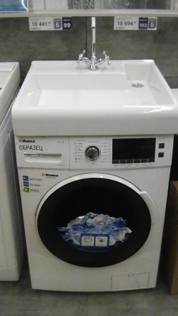 Установка накладной раковины на стиральную машинку